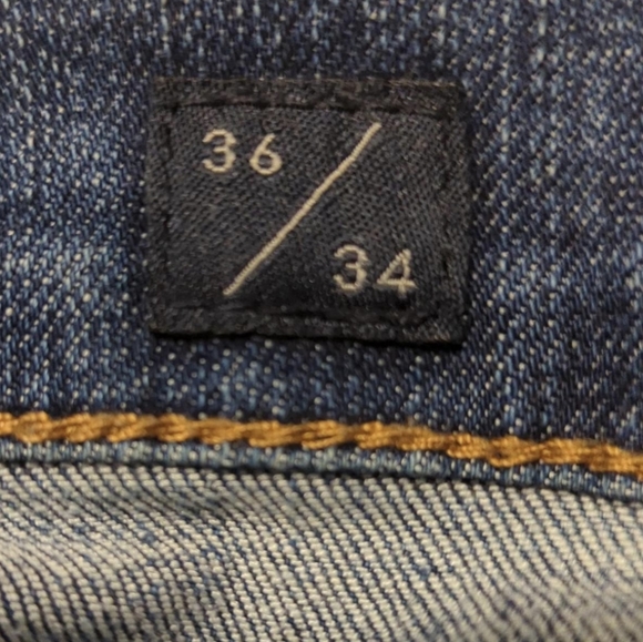 Lucky brand jeans men's size 36 waist 34 Length no holes or stains - Picture 6 of 8